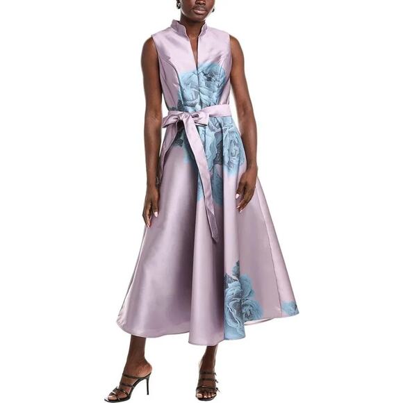 Rene Ruiz Dresses & Skirts - Rene Ruiz Women's Purple Blue Tie Waist Gown Dress Size 14